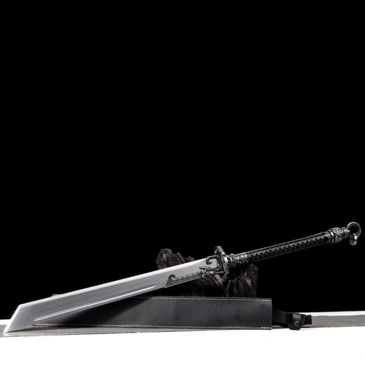 Authentic Sword Blade Integrally Forged Two-Handed Blade Embroidered Spring Saber Tang-Style Horizontal Saber Battle Saber Mo Saber Cold Weapon Unsharpened