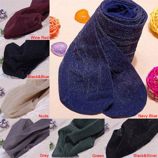 Color Silver Silk Pantyhose Sexy Core Silk Anti-hook Female Bottoming Socks