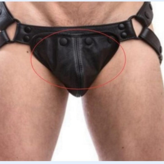 Removable Binding Sexy Men's Leather Underpants