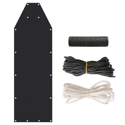 Deer Drag Sled With Handle Deer Cart Game Hauler Snow Sledding Pad Hunting Gear Supplies With 32.8FT Black Rope 16.1FT White Rope For Hunting Ice Fishing Hauling Fire Wood