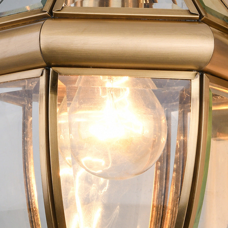 All Copper Outdoor Waterproof Balcony Wall Light Hallway