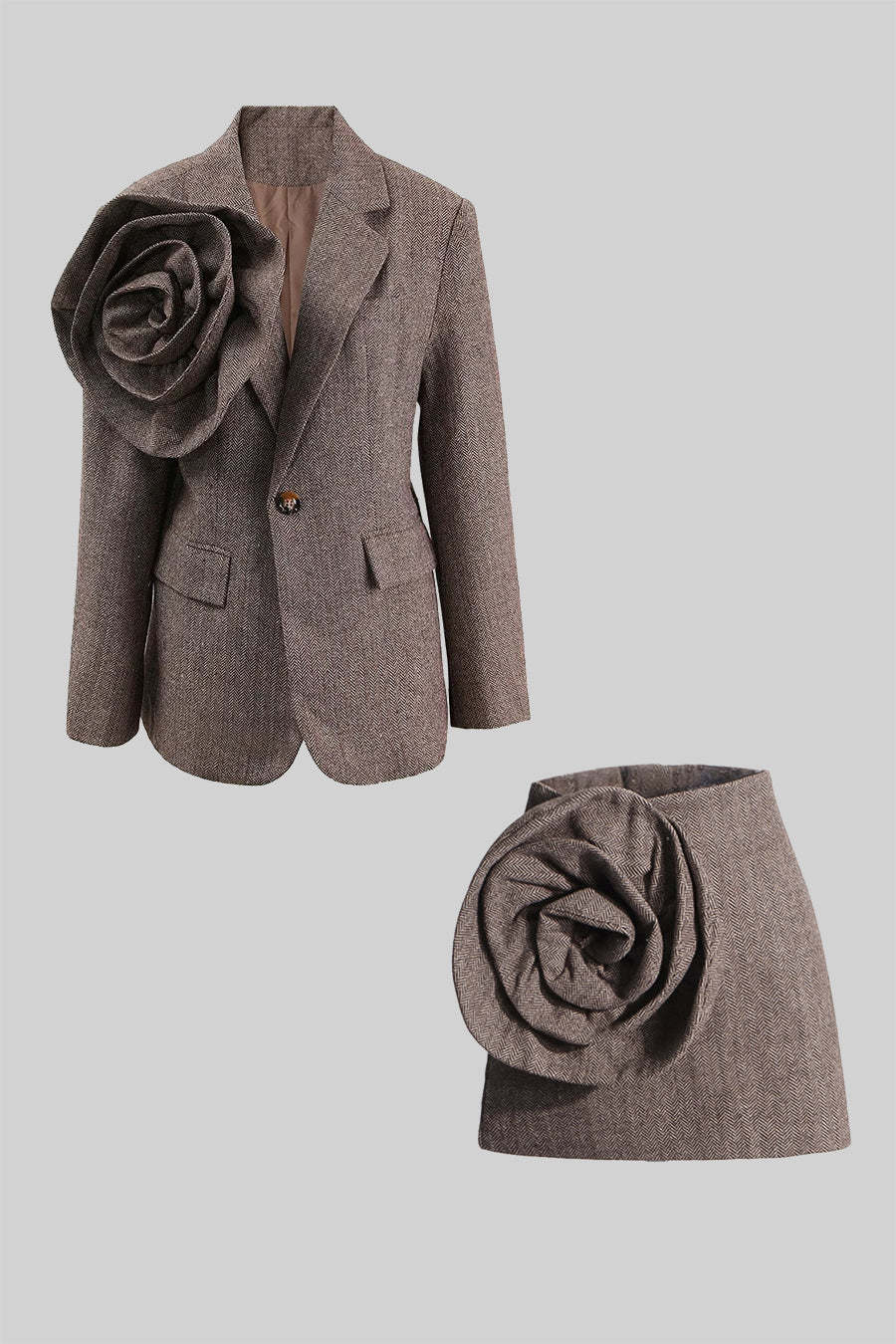 New Three-dimensional Flower Casual Suit Jacket