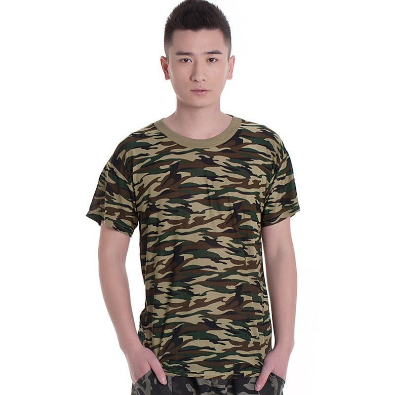 Summer Thin Breathable Mesh Round Neck T-shirt