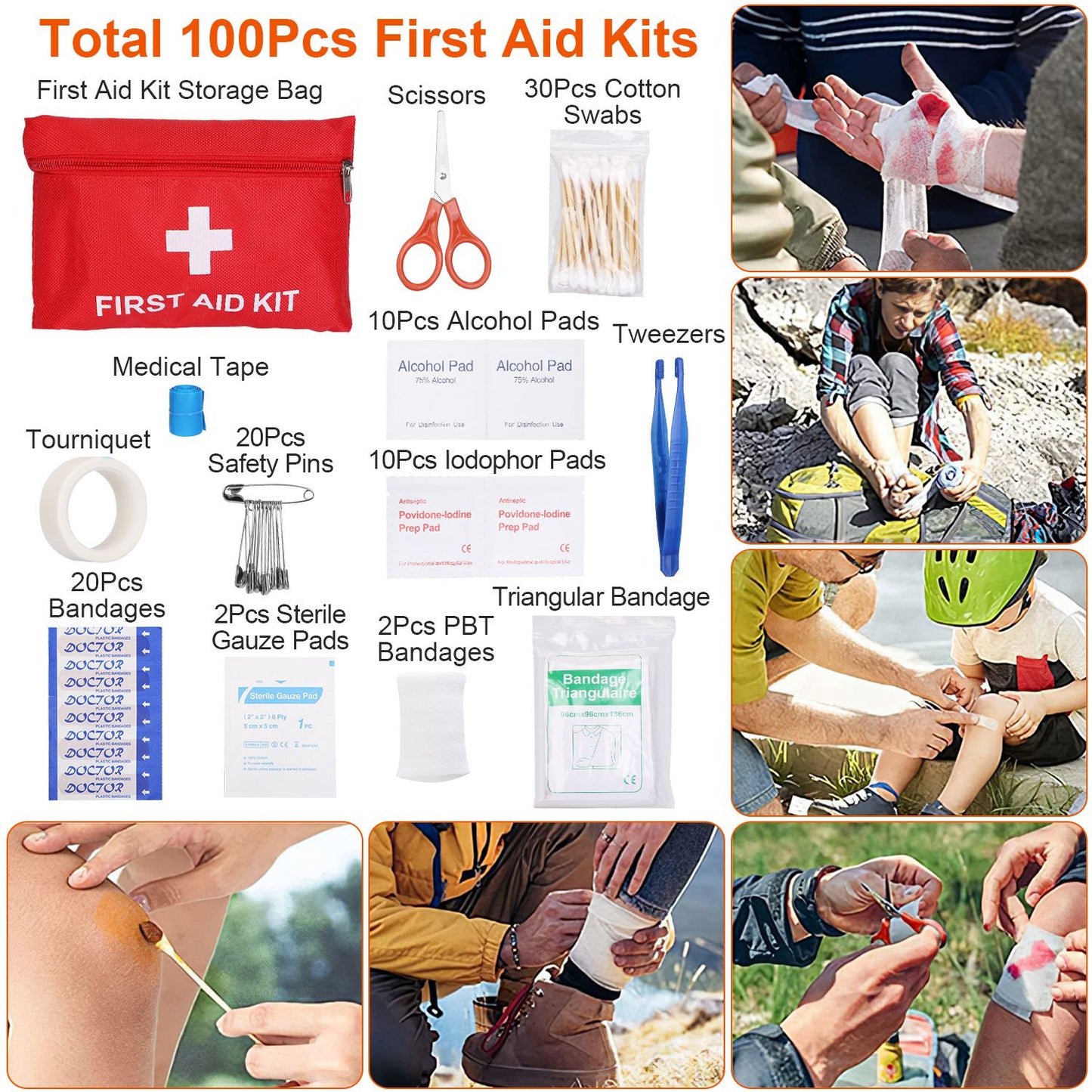 Survival Kit 125 In 1 , Professional Survival Equipment, Equipment, Tools, First Aid Supplies, For SOS Emergency Tactical Hiking, Hunting, Disaster, Camping Expedition - Not Shipped On Weekends