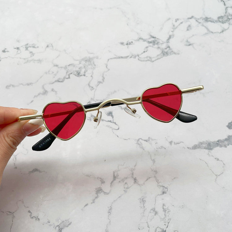 Love Retro Funny Small Frame Eyes Glasses