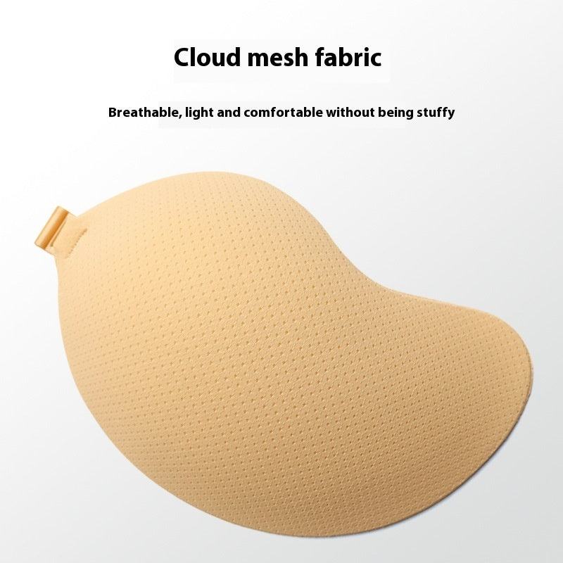 Mango Chest Paste Solid Color Mesh Round Breast Pad