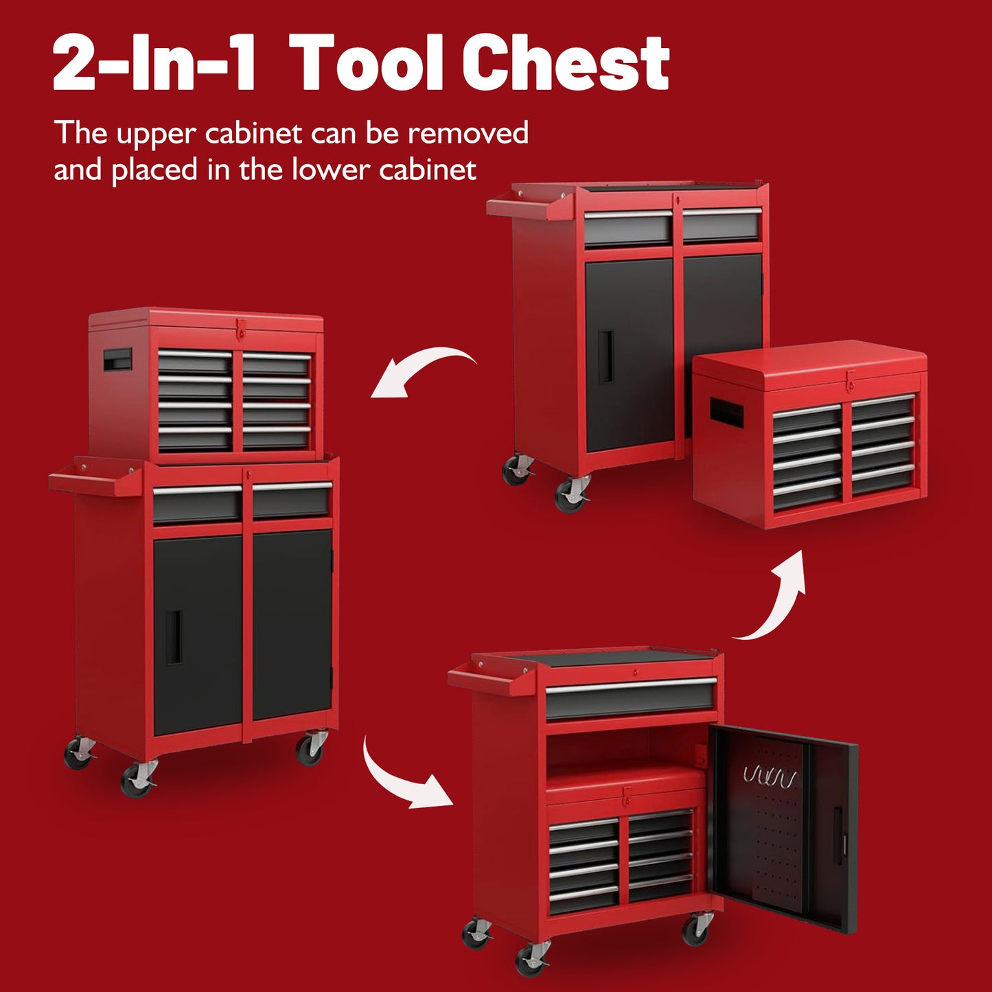 TOOL STORAGE CABINET FOR HOME & GARAGE USE