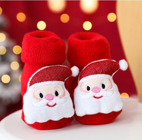 Autumn And Winter Terry Thickened Glued Non-slip Baby Floor Socks