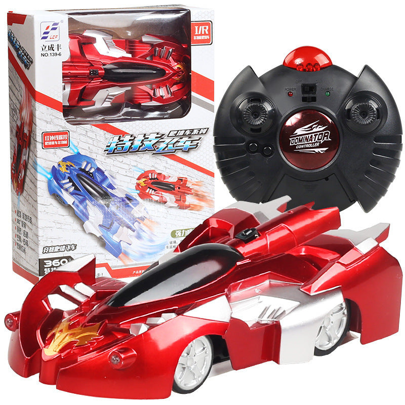 Rolling stunt car wall climbing car