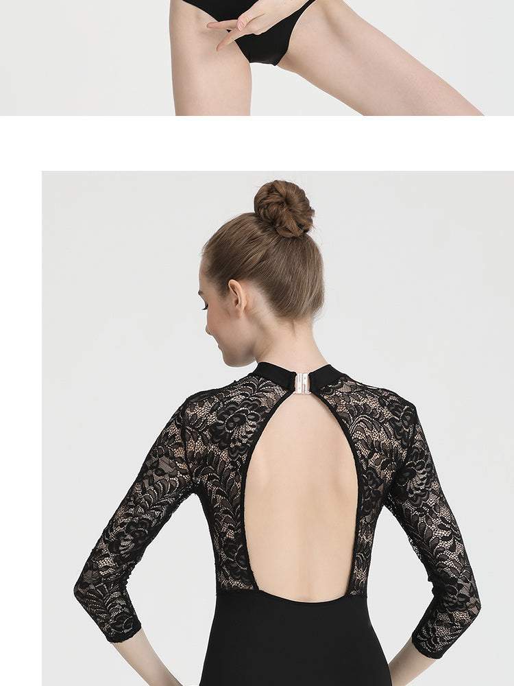 Lace Ballet Body Suit Women s All in one Aerial Yoga Suit