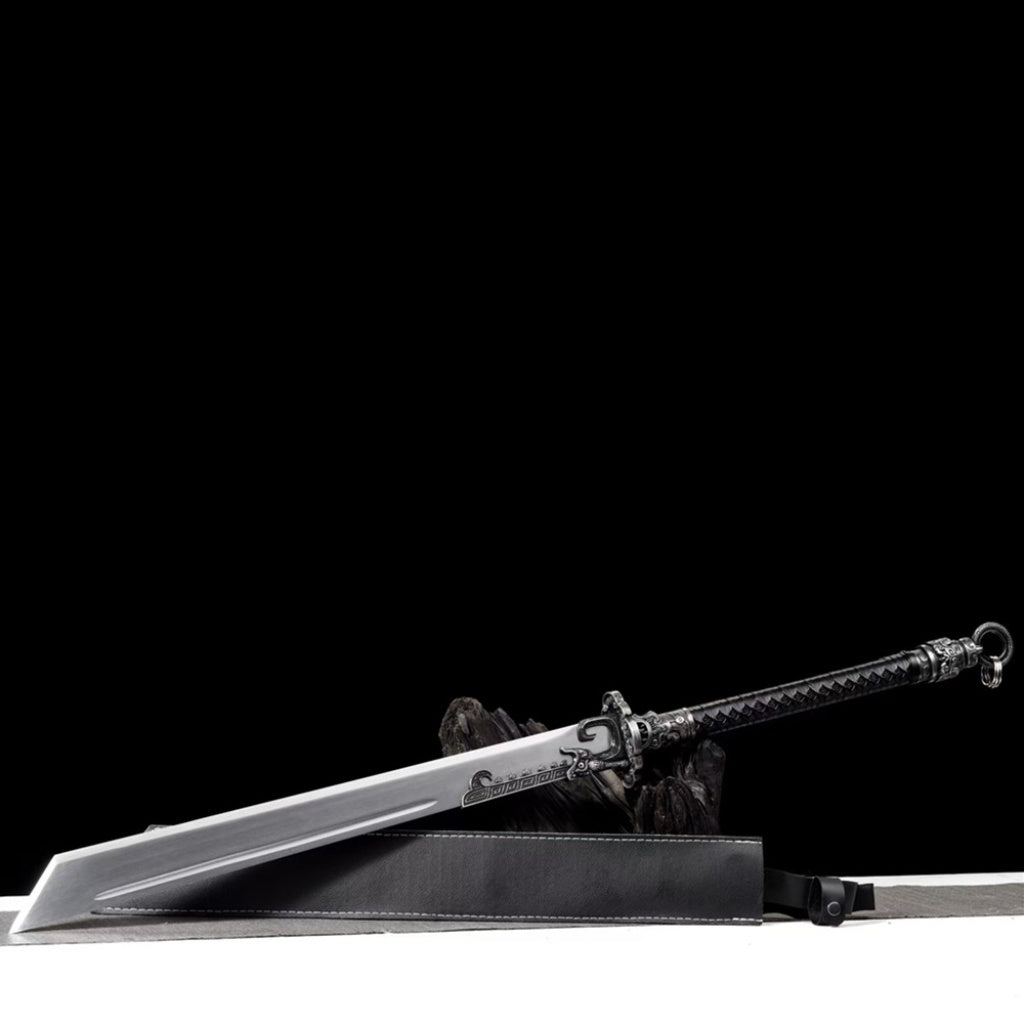 Authentic Sword Blade Integrally Forged Two-Handed Blade Embroidered Spring Saber Tang-Style Horizontal Saber Battle Saber Mo Saber Cold Weapon Unsharpened