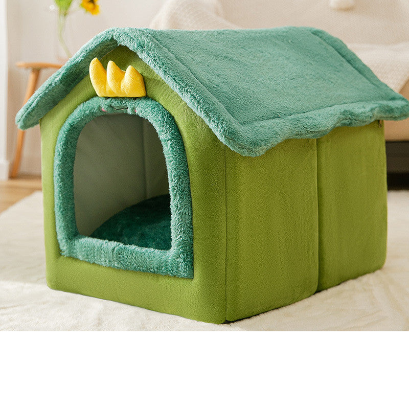 Foldable Dog House Pet Cat Bed  Dog Villa Sleep Kennel Removable Nest Warm Enclosed Cave Sofa Pets Supplies