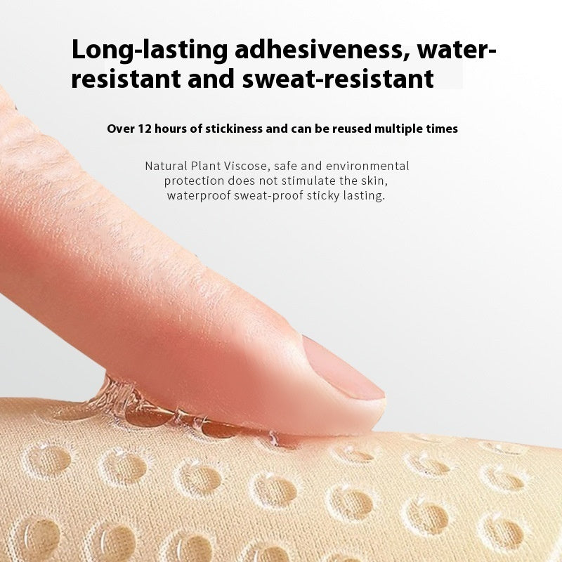 Mango Chest Paste Solid Color Mesh Round Breast Pad