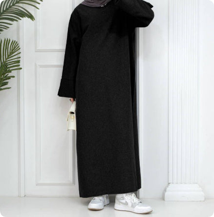 Middle East Turkey Loose Plus Size Elegant Dress Robe