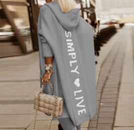 Hooded Long Cardigan