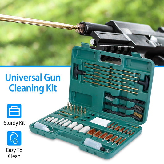 Universal Gun Cleaning Kit Gun Cleaning Brushes Mops Muff Guard With Carrying Case For Rifles Pistols Handguns Shotguns