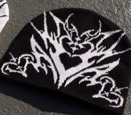 Jacquard Knitted Hat Hip Hop Men's And Women's Same Casual Stretch Keep Warm