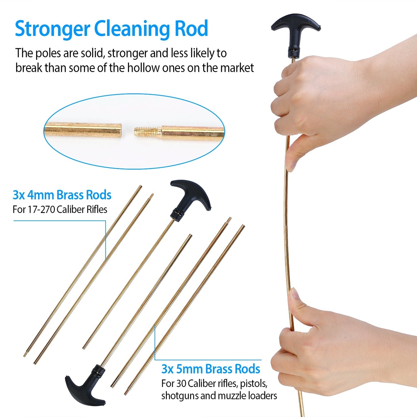 Universal Gun Cleaning Kit Gun Cleaning Brushes Mops Muff Guard With Carrying Case For Rifles Pistols Handguns Shotguns