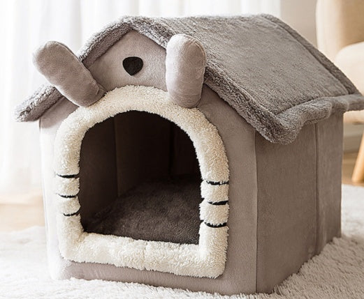 Foldable Dog House Pet Cat Bed  Dog Villa Sleep Kennel Removable Nest Warm Enclosed Cave Sofa Pets Supplies