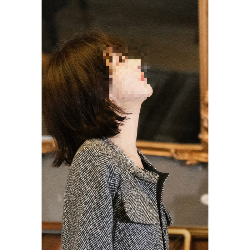 Jacket High Waist Short Skirt For Suit Women