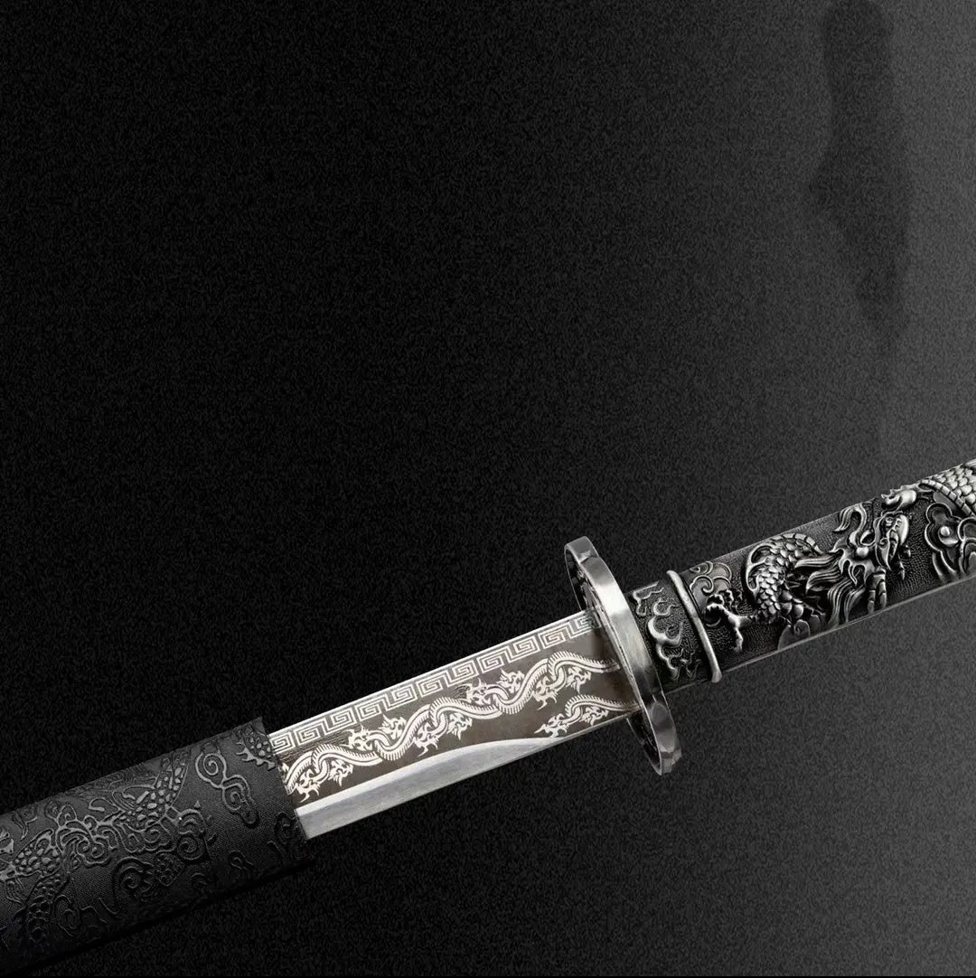 New Style Xiaolong Integral Tang Dynasty Horizontal Sword High Manganese Steel  Self-Defense Cold Weapon  Collection-Grade  Unsharpened