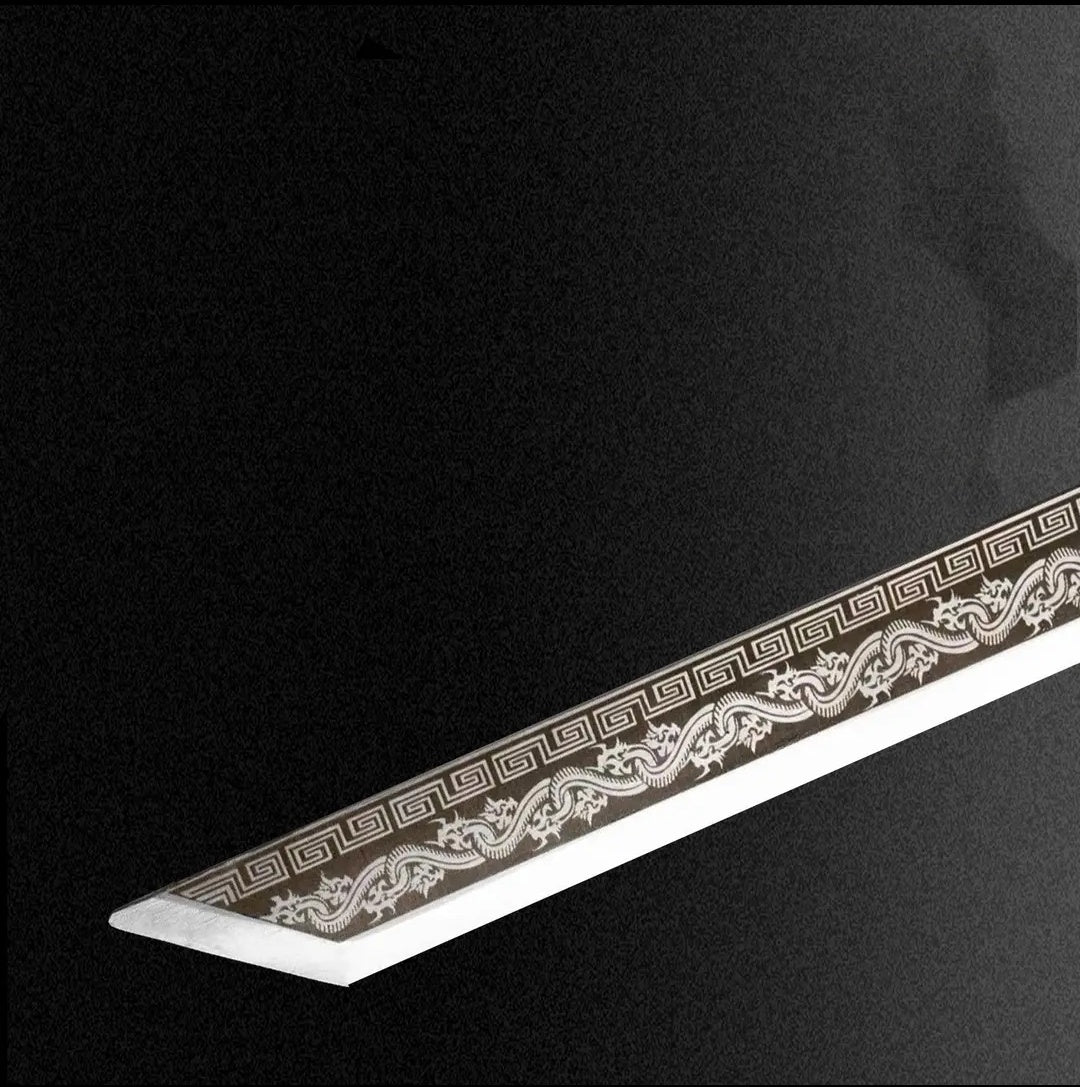 New Style Xiaolong Integral Tang Dynasty Horizontal Sword High Manganese Steel  Self-Defense Cold Weapon  Collection-Grade  Unsharpened