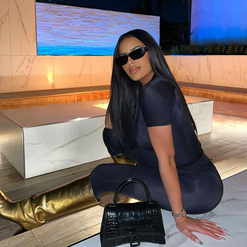 Fashion Women's Wear Printed Slim Fit Suit