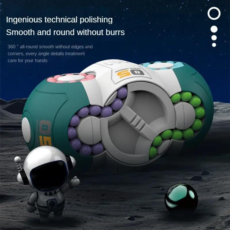 Decompression Toy, Three-dimensional Magic Bean Fingertip Magic Cube Puzzle Toy For Kids Children Student Adult As Birthday Gift Rubik's Cube