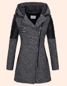 WOMEN'S WARM HOODED COAT
