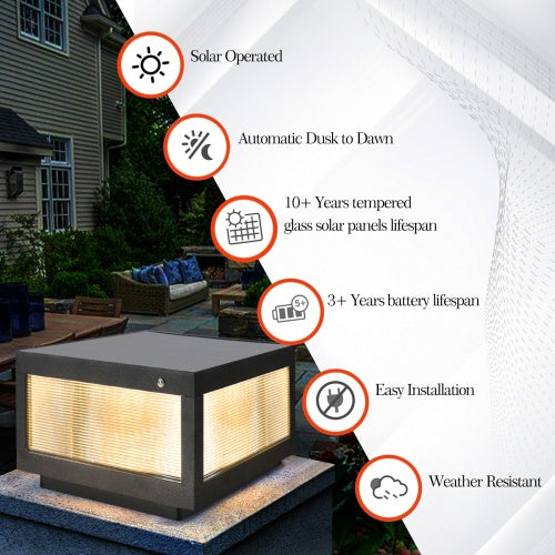 Solar Wall Light With Dimmable LED-2 Package