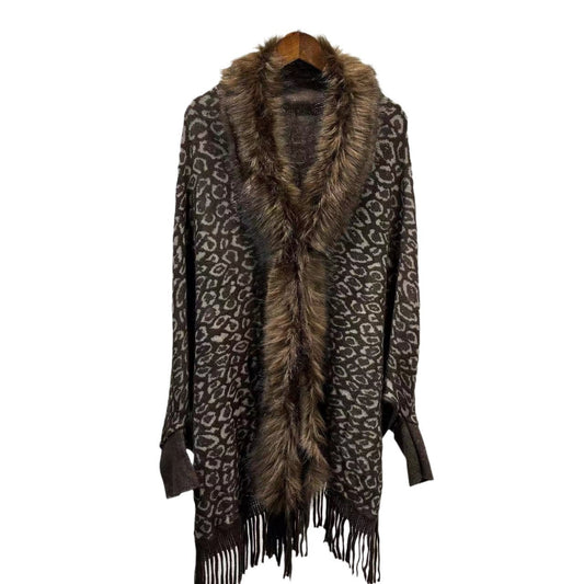 Leopard Print Leopard Print Fur Collar