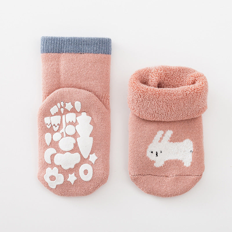 Autumn And Winter Terry Thickened Glued Non-slip Baby Floor Socks