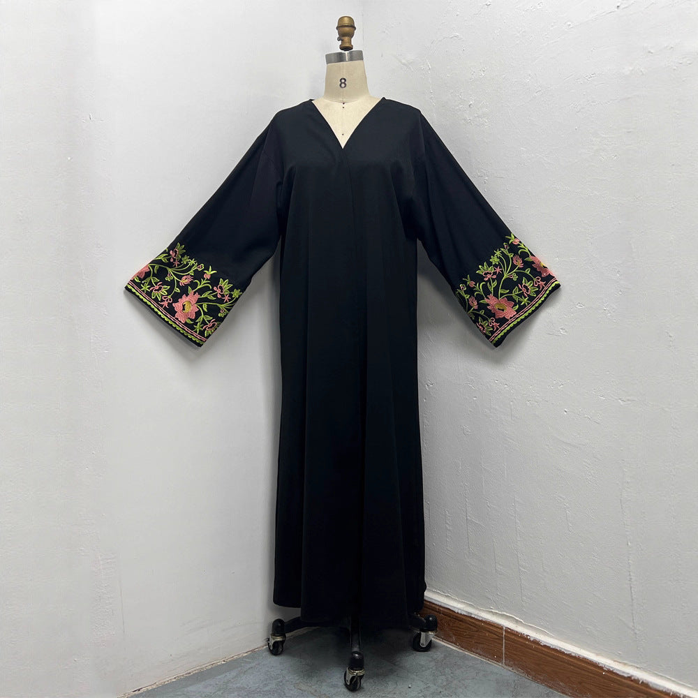 Middle East Dubai Women's Embroidery Embroidery Robe Fashion Outerwear