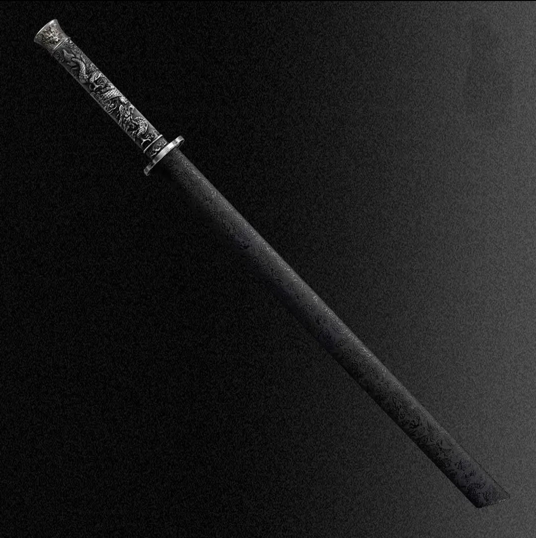 New Style Xiaolong Integral Tang Dynasty Horizontal Sword High Manganese Steel  Self-Defense Cold Weapon  Collection-Grade  Unsharpened