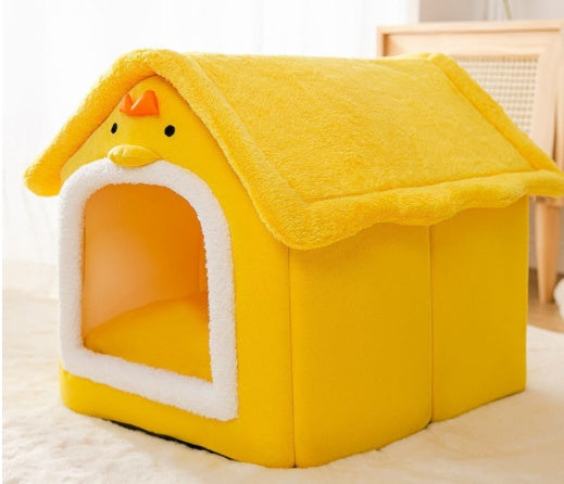 Foldable Dog House Pet Cat Bed  Dog Villa Sleep Kennel Removable Nest Warm Enclosed Cave Sofa Pets Supplies
