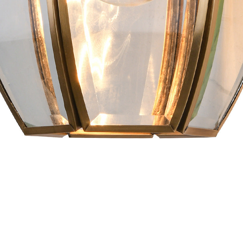 All Copper Outdoor Waterproof Balcony Wall Light Hallway