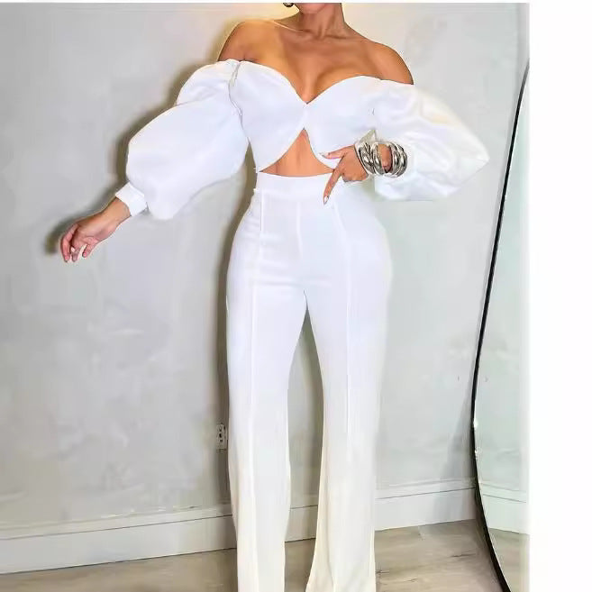 Fashion Casual Slim Fit Temperament Twinset Women