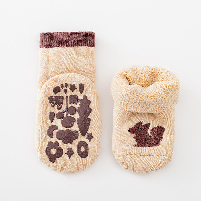 Autumn And Winter Terry Thickened Glued Non-slip Baby Floor Socks