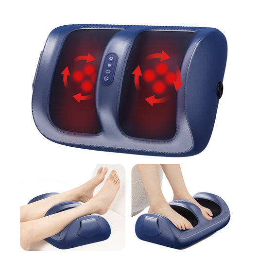 Intelligent Foot Massager With 3D Air Cushion Massage, Constant Temperature Heating, 15-minute Automatic Timer, Low Noise Design. Ideal For Relaxation In The Office Or At Home