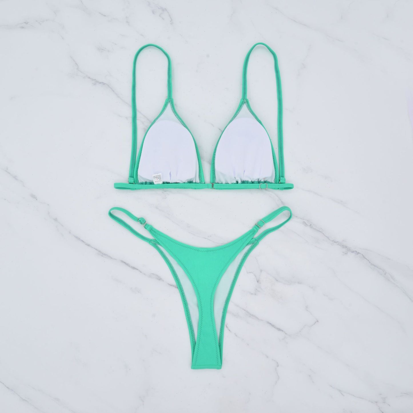 European And American Solid Color Women's Advanced Sexy Seaside Bikini Swimsuit