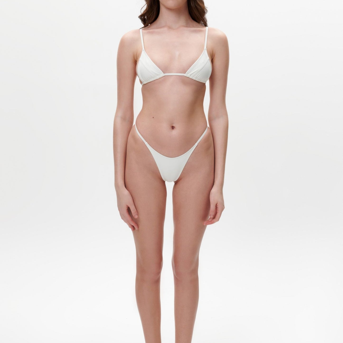 European And American Solid Color Women's Advanced Sexy Seaside Bikini Swimsuit