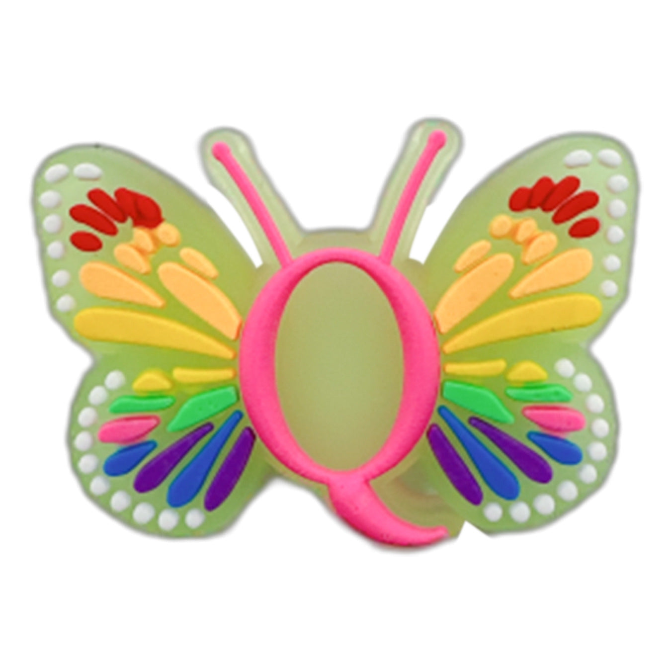 Letter Luminous Butterfly Shoe Ornament Shoe Buckle