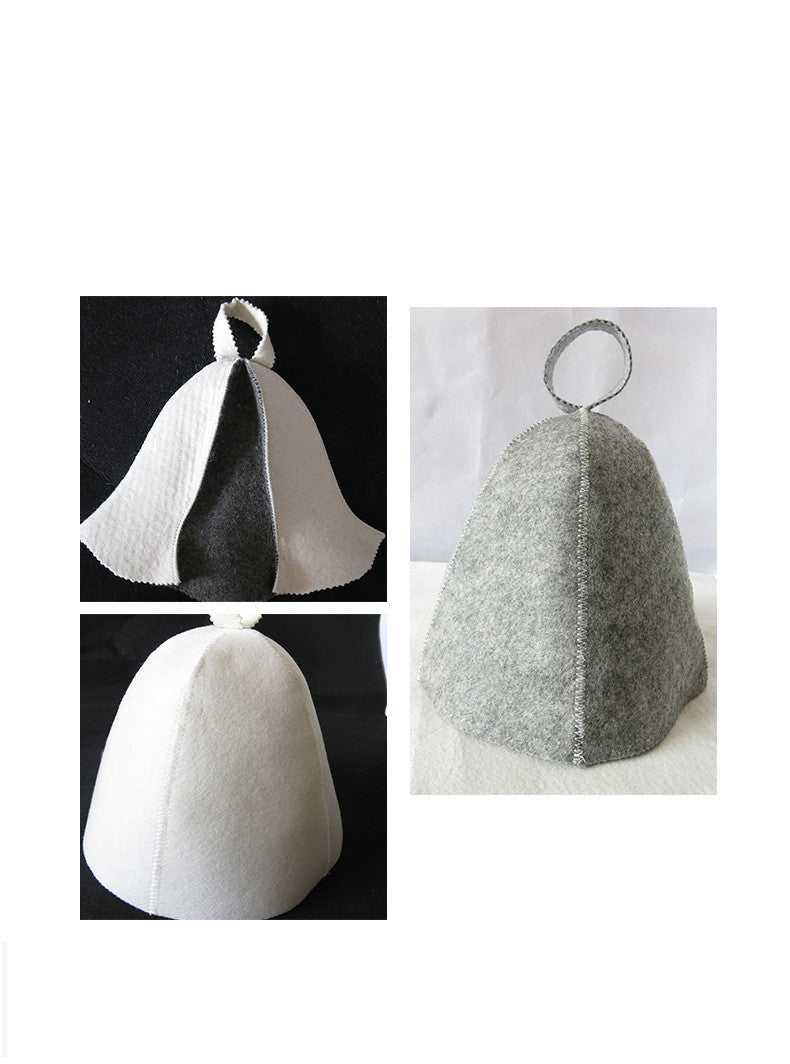 Simple And Fashionable Thick Felt Shower Hat