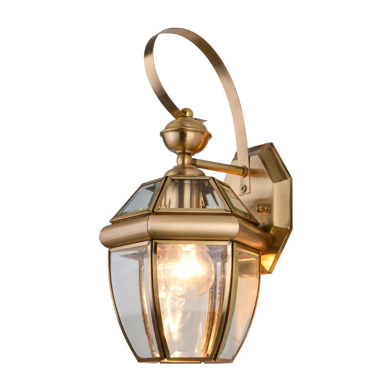 All Copper Outdoor Waterproof Balcony Wall Light Hallway