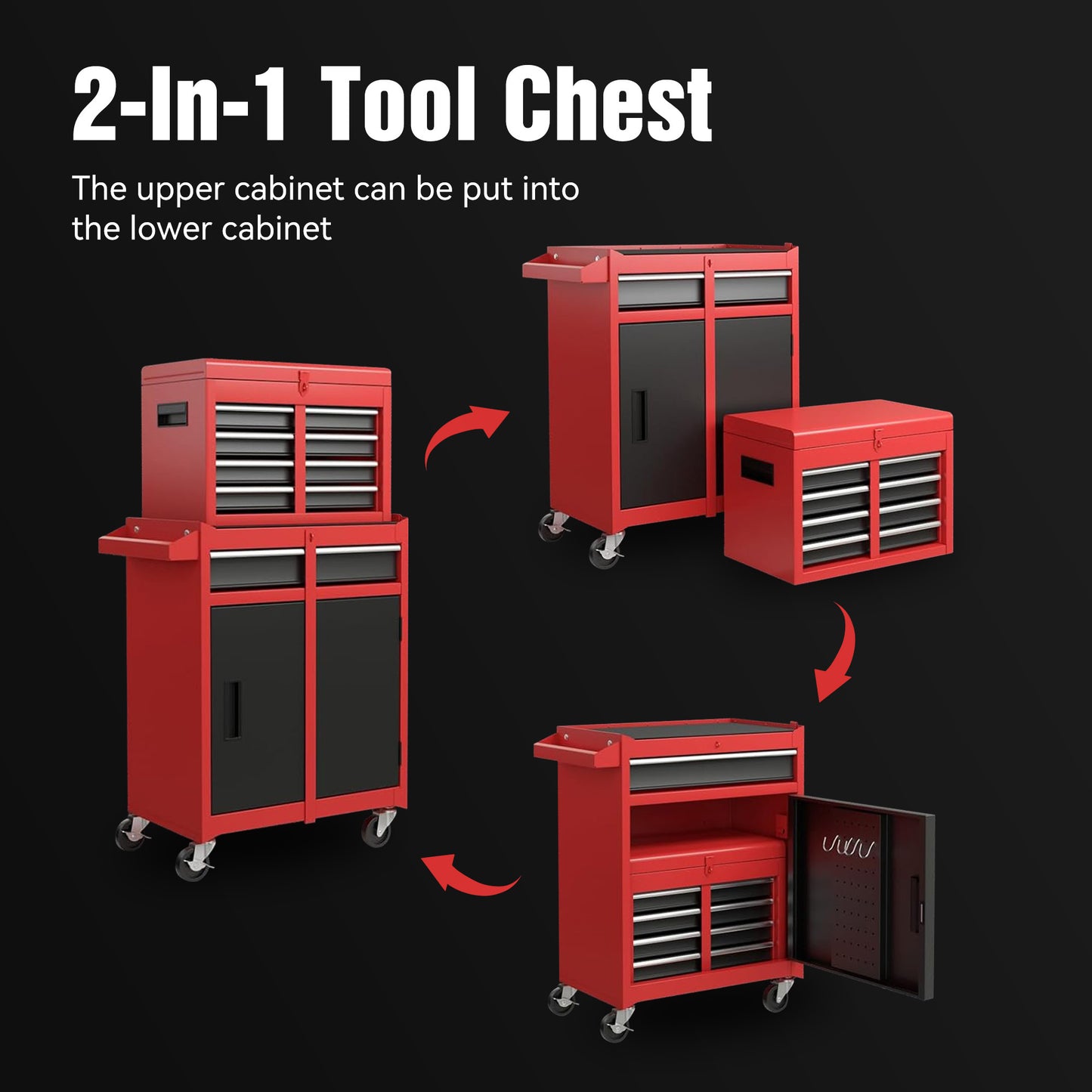 TOOL STORAGE CABINET FOR HOME & GARAGE USE
