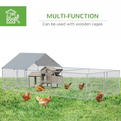 Large Metal Chicken Track For Chicken Coop With Waterproof And UV Cover