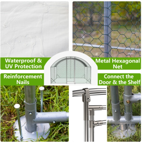 10x13 Foot Dome Chicken Coop