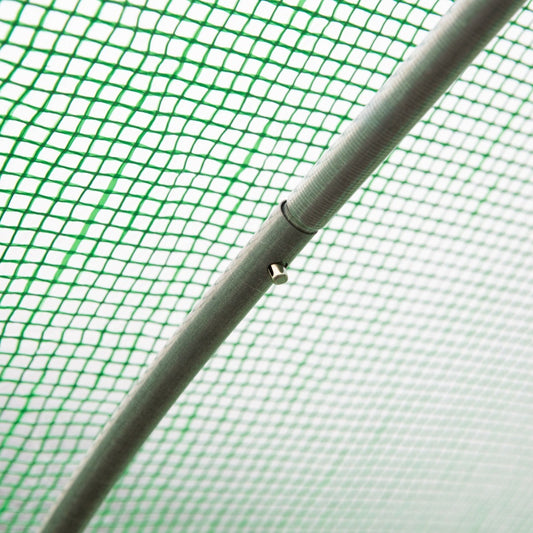 Outdoor Walk-In Tunnel Greenhouse 11.5 X 10 X 6.5 With Roll-up Windows Zippered Door PE Cover Green