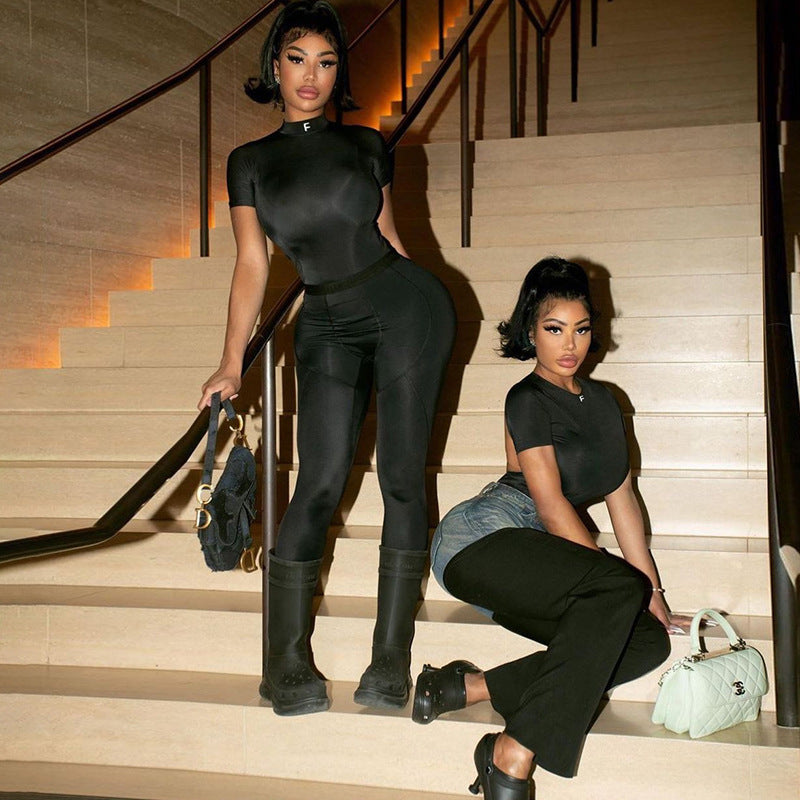 Fashion Women's Wear Printed Slim Fit Suit