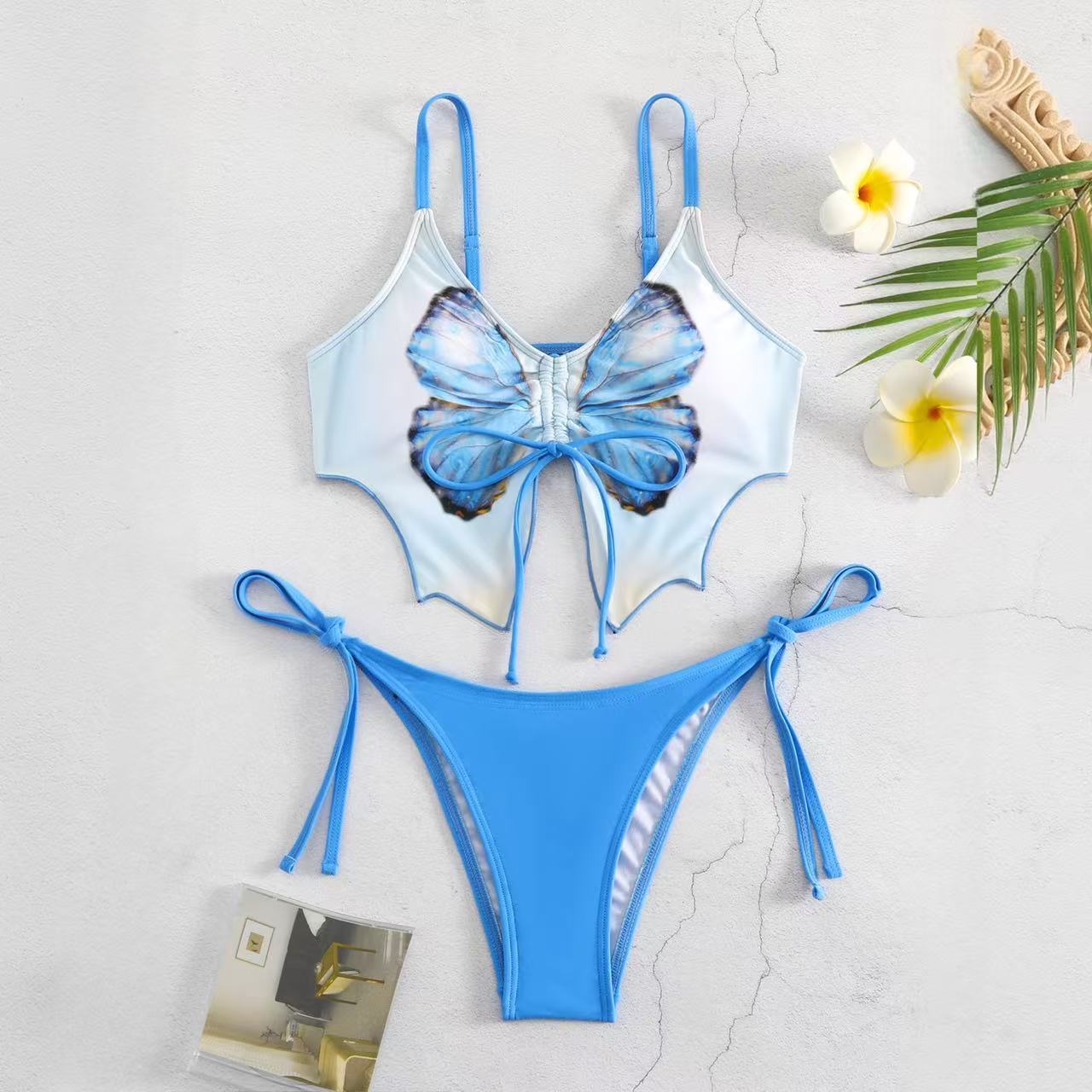 Women's Bow Ins Style Split Bikini Suit